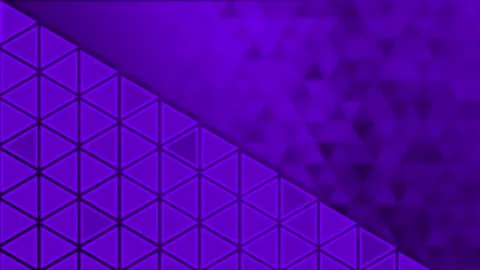 Purple color flickering Triangular shapes pattern background Stock Footage 217906706