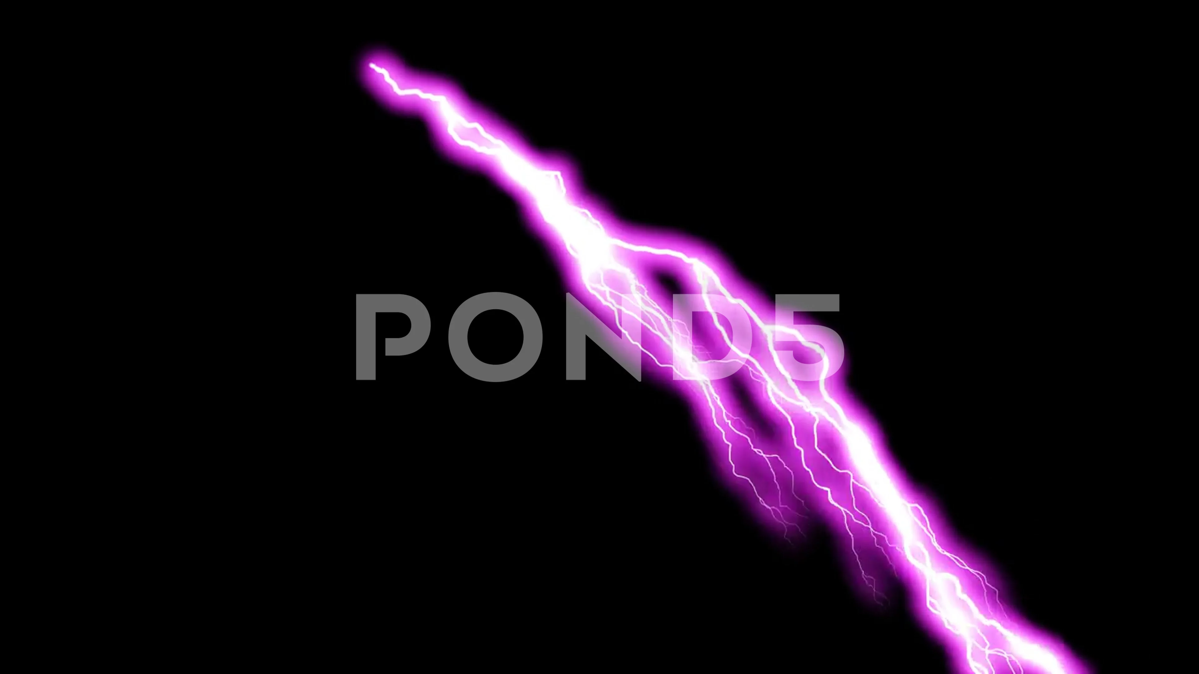 Purple color lightning effect animation | Stock Video | Pond5