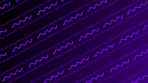Purple color parallel squiggly line pattern background Video stock 225506307