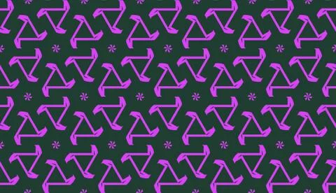 Purple color Pattern with abstract geometric design. Vector seamless illustra Stock Illustration