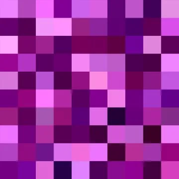 Purple color square mosaic vector background Stock Illustration