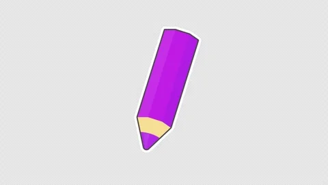 Purple colored pencil Stock Footage 336226577