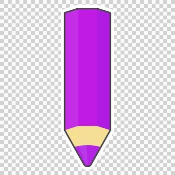 Purple colored pencil Stock Illustration