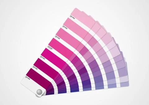 Purple colors guide Stock Illustration