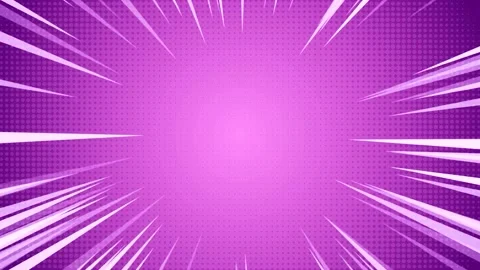 Purple Comic Action Speed Lines Manga Anime Background Stock Footage 346240964