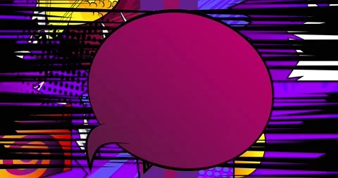 Purple Comic Book Background Stock Footage 166012101