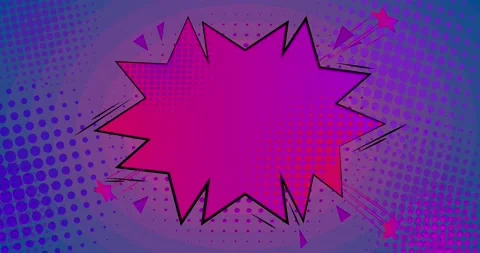 Purple Comic Book Background Stock Footage 166821083
