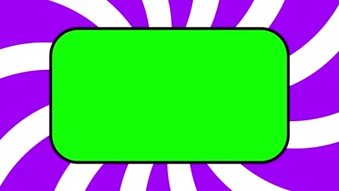 Purple comic frame with green screen and burst background Stock Footage 308982258