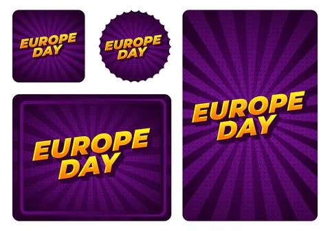 Purple comic style background with radiating halftone rays and bold yellow .. Stock Illustration