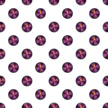 Purple compass pattern repeating flat design illustration Stock Illustration