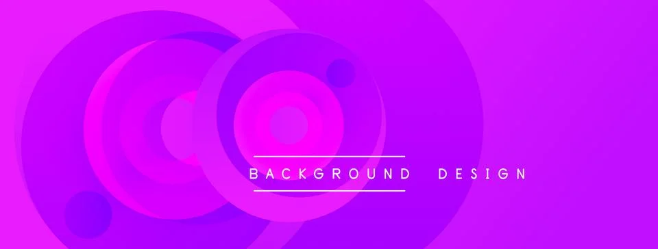 Purple concentric circles create dynamic background. Gradient shades offer Stockillustratie