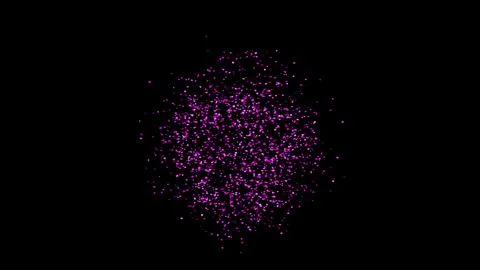 Purple Confetti explodes on a black background Stock Photos