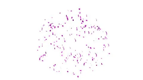 Purple Confetti explodes on a white background 스톡 사진