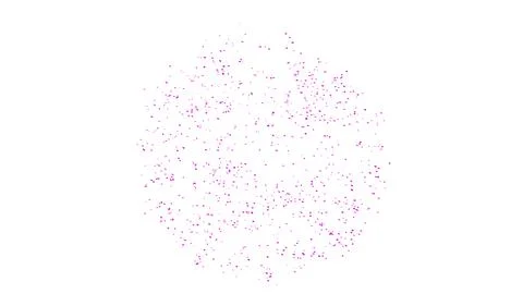 Purple Confetti explodes on a white background Stock Photos