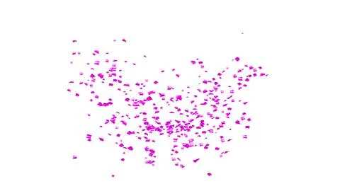 Purple Confetti explodes on a white background 스톡 사진