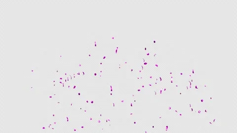 Purple confetti explosion on Alpha channel.  Stock Footage 278908847