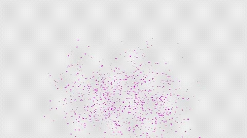 Purple confetti explosion on Alpha channel.  Stock Footage 278914847
