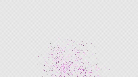 Purple confetti explosion on Alpha channel.  Stock Footage 278915518