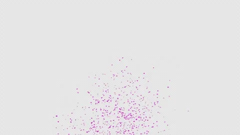 Purple confetti explosion on Alpha channel.  Stock Footage 278915589
