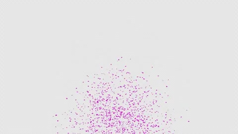 Purple confetti explosion on Alpha channel.  Stock Footage 278915651