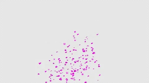 Purple confetti explosion on Alpha channel.  Stock Footage 278915780