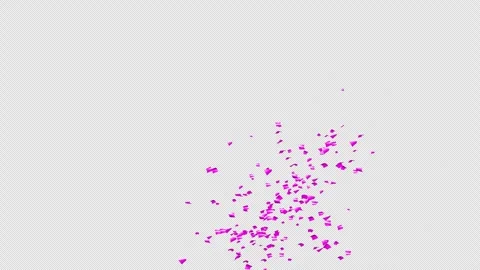 Purple confetti explosion on Alpha channel.  Stock Footage 278915934