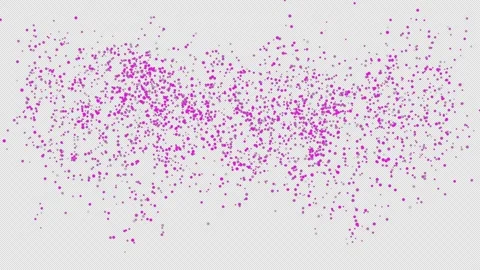 Purple confetti explosion on Alpha channel.  Stock Footage 279902938