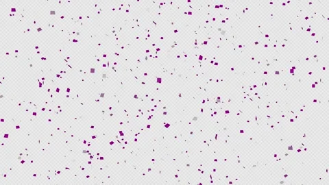 Purple confetti. Looping animation over a transparent background. Stock Footage 306158855