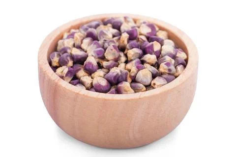 Purple corn isolated on a white background Stock Photos