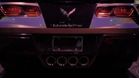 Purple corvette Stock Footage 92476375