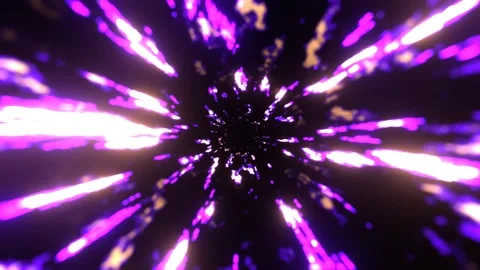Purple Cosmic Quantum Leap Speed ​​of Light Background VJ Loop in 4K Stock Footage 344097335