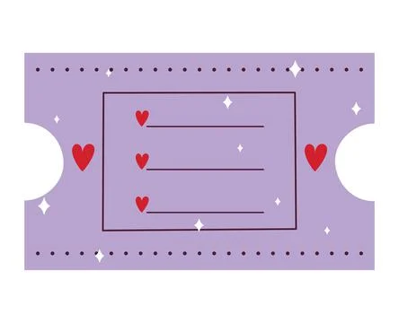 Purple coupon illustration Stock Illustration
