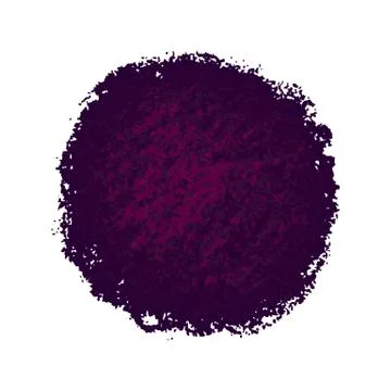 Purple crayon scribble texture stain isolated on white background Stock Illustration