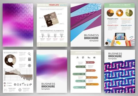 Purple creative backgrounds and abstract concept infographics Stock Illustration