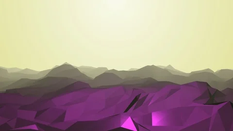 Purple Crystal Landscape 1 Stock-Footage 106949149