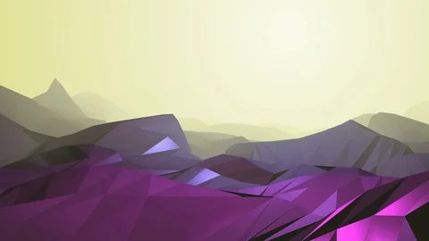 Purple Crystal Landscape 2 Stock-Footage 106949213