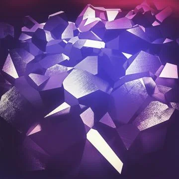 Purple crystals Stock Illustration
