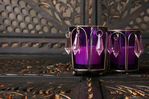 Purple Crystals Stock Photos