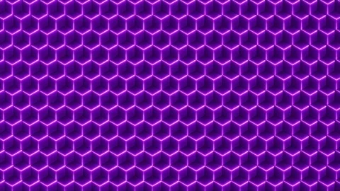 Purple cubes with glowing edges forming a modern geometric pattern background Stock-Footage 333240855