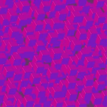 Purple Cubes Seamless Pattern on Purple Background Stock-Illustration