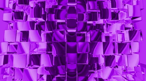 Purple Cubes Squares background, seamless looping 스톡 동영상 48049759