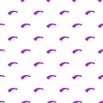 Purple curved arrow pattern showing direction and flow Illustrazione stock