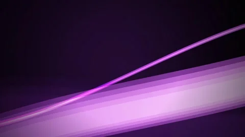 Purple curved geometric bands shift slowly with a glowing line of light Stock Footage 342216391