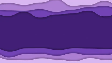 Purple cut out background border, wavy seamless looping animation Stock Footage 167942999