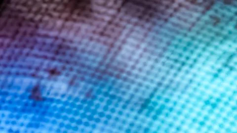 Purple to Cyan Gradient Mesh Texture, Soft Blurred Screen Pattern Abstract .. 库存照片
