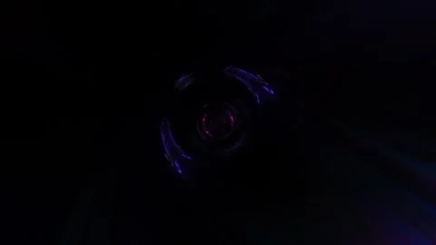 Purple Dark Tunnel VJ Loop Stock Footage 330003932