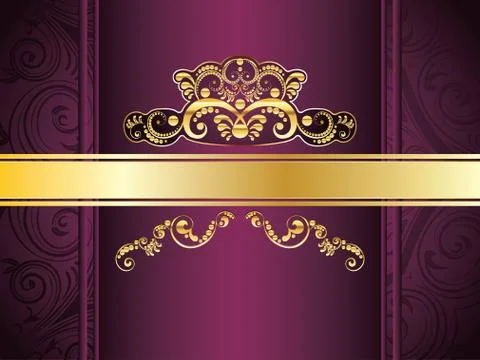 Purple Decorative Background イラスト素材