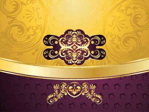 Purple Decorative Background Illustrazione stock