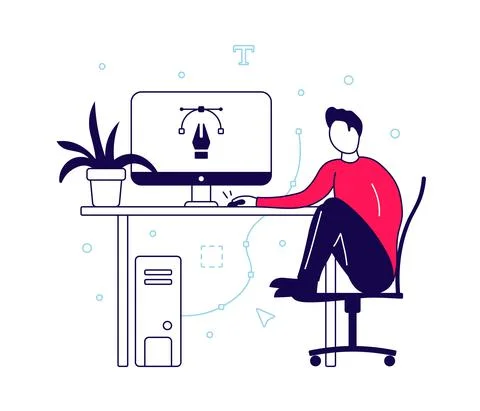 Purple designer Ilustración de archivo