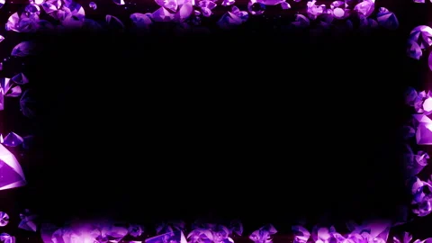 Purple diamond particle side loop background animation Video stock 146378626